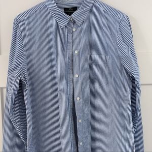 J.Crew Classic-fit crisp cotton poplin striped  shirt